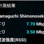 WiMaxの実測値をさらしてみようと思います(久留米駅、下関駅、三宮駅前、岡山市内平地)