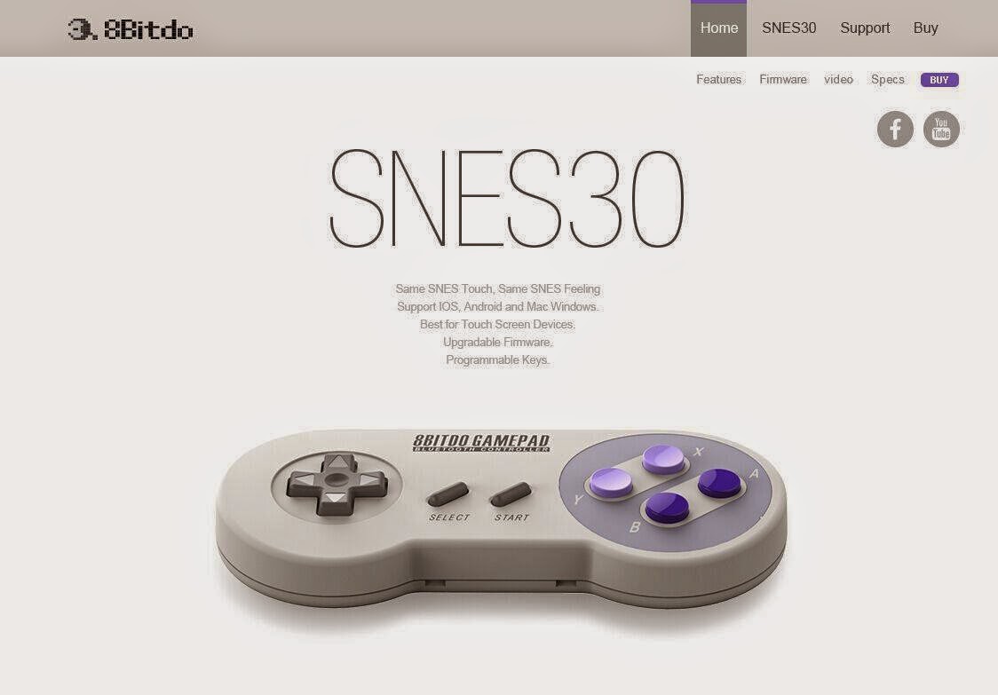 8位堂(8Bitdo)SNES30の名前で新ゲームパッド投入予定