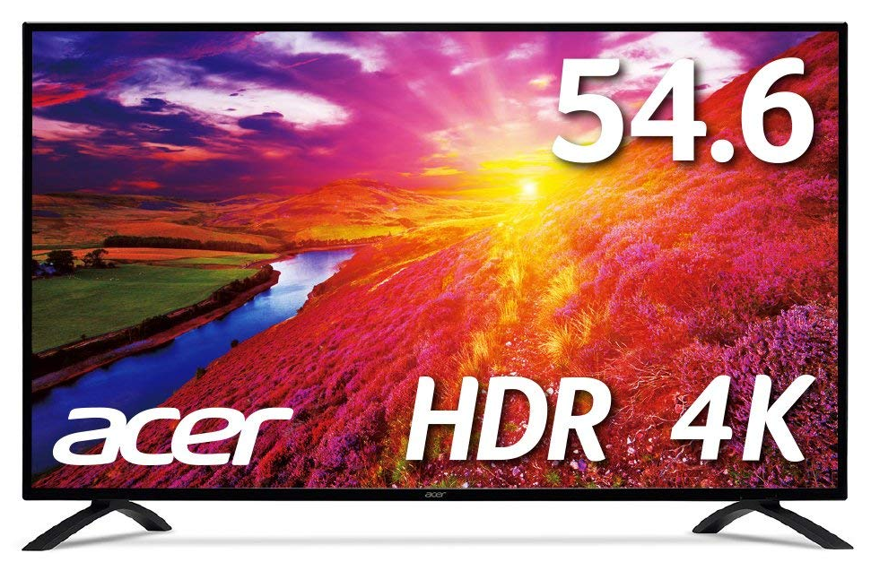 これはほしい!Acer新製品4K 54.6インチモニターが18%オフで最安セール!