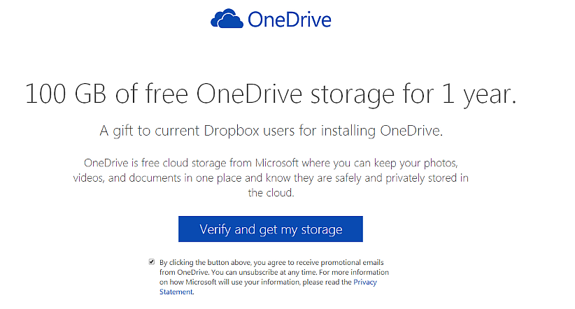 OneDriveのストレージが無料で100GB増えるよ