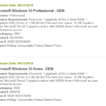 Windows 10 OEM予約価格は$109(ホーム)、プロなら$149