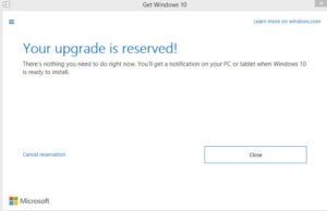 Windows 10の予約アップグレードを申し込みたい。やっぱり邪魔だからアイコンを消したい！