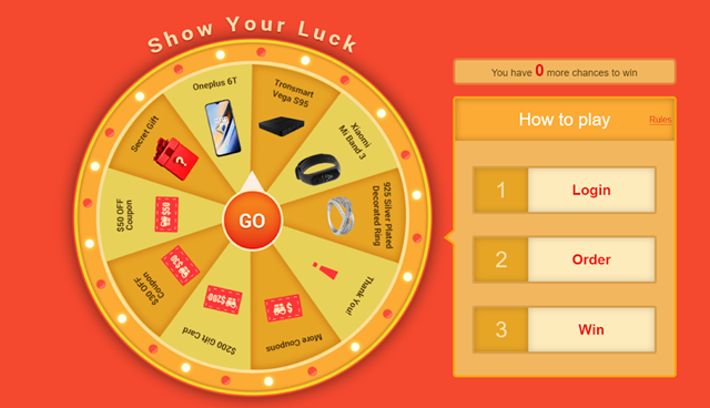 【geekbuying】ブラックフライデーセールおみくじイベントでOnePlus 6Tや$200ギフトカードがもらえるチャンス！