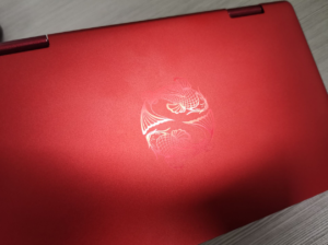 One Netbook One Mix 2S Koi Limited Edition 錦鯉限定版の実機でのカラーを確認!天板の錦鯉が運気を呼びこむ?
