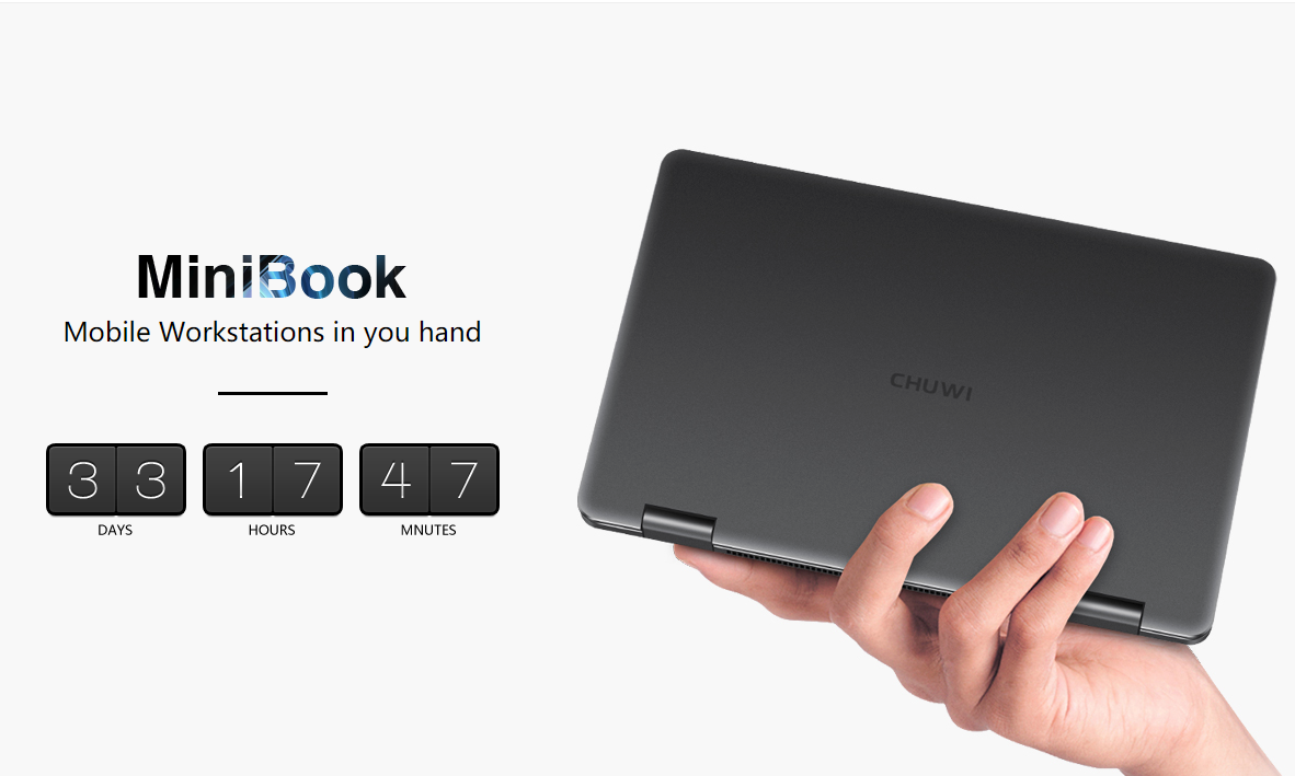 CHUWIの8インチUMPC『MiniBook』がm3-8100Yにアップグレード!展示サンプルより薄くなりデザイン・スペックともに2強に劣らない最高クラスのUMPCに変身!コスパも期待できそう
