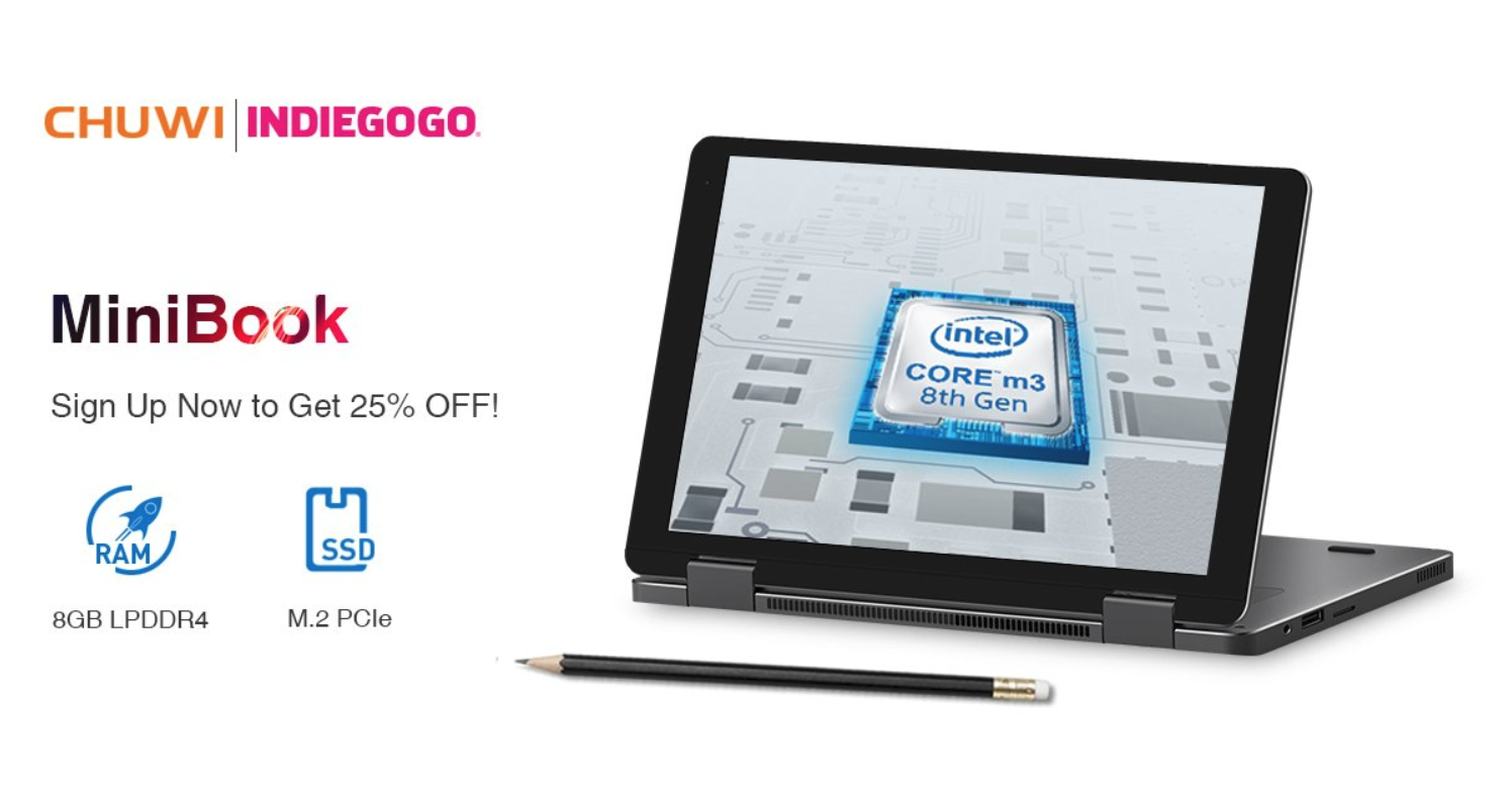UMPC界の場外乱闘が盛り上がってきた!ライバル機の画像をあげ、CHUWI MiniBookが最も魅力的な価格になると宣言!