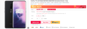 OnePlus 7 Pro 8GB RAM + 256GB ROMモデルが$699.99の最安値更新!GearBestでOnePlusシリーズ一斉セール開催中!