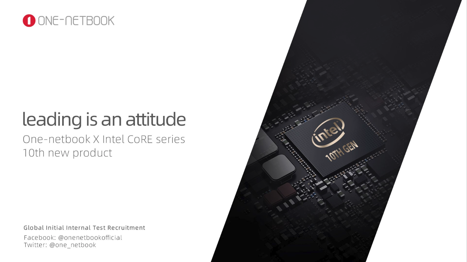 One-Netbook 第 10 世代インテル Coreプロセッサーシリーズ採用のOneMix新製品を準備中